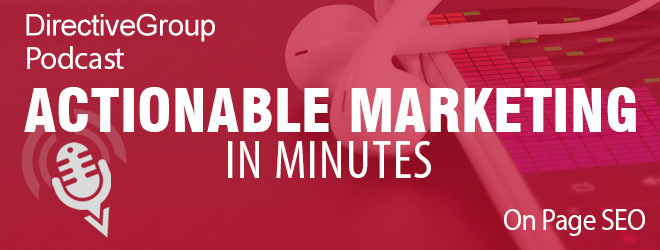 Ep. 63 – On Page SEO